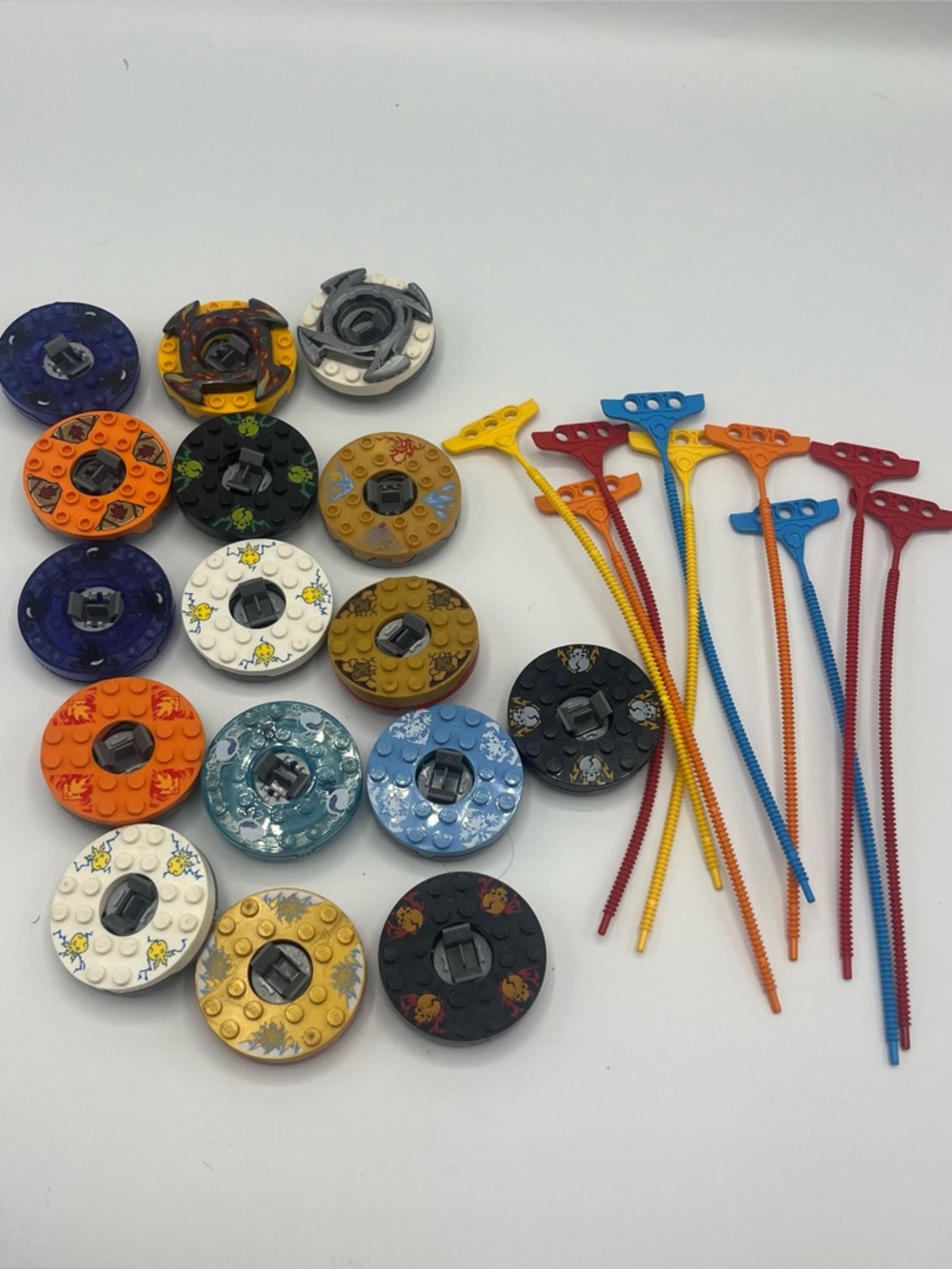LEGO Ninjago Spinners Mini Figure Accessories Lot